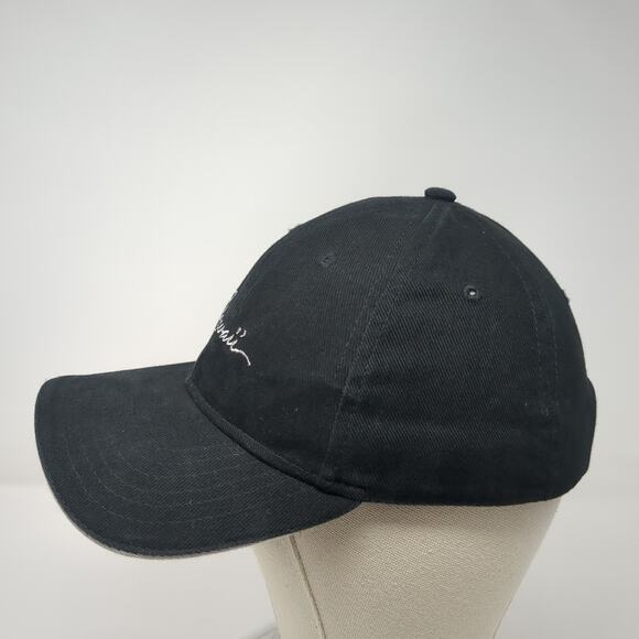 Hawaii Strapback Baseball Cap Black OS Adjustable Surfware Hawaiian Classics - Picture 3 of 9
